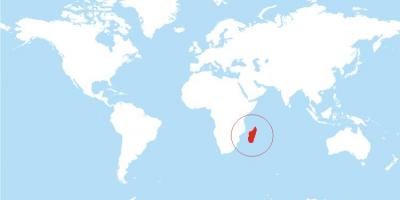 Map of Madagascar location on world